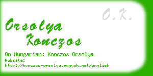 orsolya konczos business card